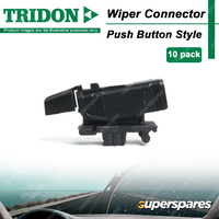 10 Pieces of Tridon FlexConnect Wiper Blade Connector Push Button Style PB-10