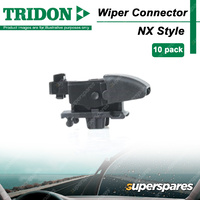 10 Pieces of Tridon FlexConnect Wiper Blade Connector NX Style NX-10