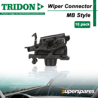 10 Pieces of Tridon FlexConnect Wiper Blade Connector MB Style MB-10