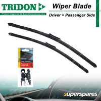 Tridon Wiper Blade & Connector Set for BMW 5 Series M5 E60 E61 6 Series M6 E60