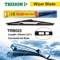 1 x Tridon Rear Conventional Plastic Wiper 12" for Kia Sportage SL 2.0L 2.4L