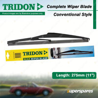 1 x Tridon Rear Conventional Plastic Wiper 11" for Kia Rio Sorento Soul Stonic