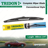 1x Tridon Rear Conventional Plastic Wiper Blade 14" for Lexus RX330 ACU30R MCU38