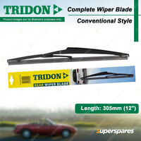 1 x Tridon Rear Conventional Plastic Wiper 12" for Lexus LX570 NX200t 300 300h