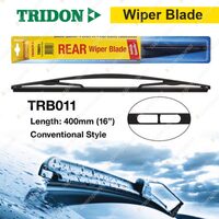 Tridon Rear Conventional Plastic Wiper Blade 16" for Holden Astra TS Barina XC