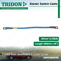 Tridon Starter Switch Cable 35mm2 (2 B&S) Length 460mm (18") Fitted Lugs