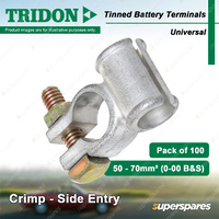 Tridon Tinned Battery Terminals Crimp-Side Entry Universal 50-70mm2 Box of 100