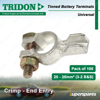 Tridon Tinned Battery Terminals Crimp-End Entry Universal(U) 25-35mm2 Box of 100