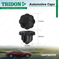 Tridon Replacement Emergency Fuel Cap Short Term Sealing - Plastic Push In