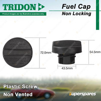 Tridon Non Locking Fuel Cap for Hyundai Veloster FS 1.6L G4FD 2012-2019