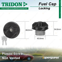 Tridon Locking Fuel Cap for HSV VXR AH 2.0L Z20LEH 09/2006-09/2009