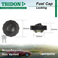 Tridon Locking Fuel Cap for Holden Colorado RC Rodeo RA03 RA07 3.0L 3.6L