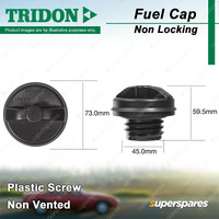 Tridon Non Locking Fuel Cap for Ford LTD BF Ranger PX Territory SY 2005-2015