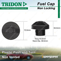 Tridon Non Locking Fuel Cap 39.5mm for Toyota LandCruiser Prado GRJ120 4.0L AWD
