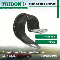 Tridon Vinyl Coated Hose Clamps 19mm Aluminium Chromate-Coated Mild Pack of 4