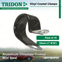 Tridon Vinyl Coated Hose Clamps 33mm x 20mm Aluminium Chromate-Coated Mild x 10