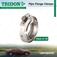 Tridon Standard Port Flange Clamps - 1 Inch 301 Stainless Steel Pack of 10