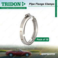 Tridon Standard Port Flange Clamps - 3 Inch 301 Stainless Steel Pack of 10