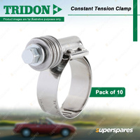 Tridon Constant Tension Clamps 16-32mm Stainless Steel - Pack of 10