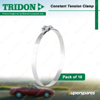 Tridon Heavy Duty Constant Tension Clamps 159-181mm Stainless Steel - Pack of 10