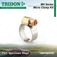 Tridon MH Series Micro Clamp Kit - 10 Pcs 6-16mm & 10 Pcs 13-25mm Part Stainless