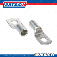 Matson 16mm2 Cable Lugs - 8mm Hole Pure Copper Crimp Terminals 100 Packet