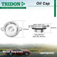 1 Pcs Tridon Oil Cap for Holden HD HG HJ HK HQ HR HT HX HZ Statesman