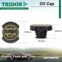 1 Pcs Tridon Oil Cap for Ford Fairlane BA BF Falcon BA BF LTD BA BF