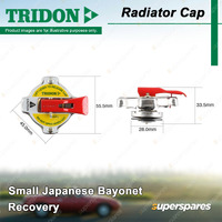Tridon Safety Lever Radiator Cap for Holden Apollo Colorado Gemini Jackaroo UBS