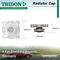 Tridon Recovery Radiator Cap for HSV Maloo R8 VZ Senator VZ SV6000 VZ 6.0L