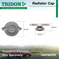Tridon Non Recovery Radiator Cap for Vauxhall Cresta PB 2.7L Sedan RWD Petrol
