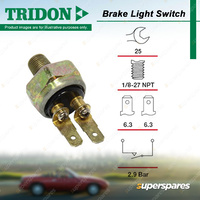 Tridon Brake Light Switch for Morris Mini 998cc A OHV Petrol 1965-1970