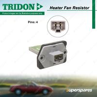 Tridon Heater Fan Resistor for Toyota Kluger MCU28R 3.3L 171KW 2003-2007 4 Pins