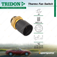 1 Pcs Tridon Fan Switch for Holden Astra TR 1.6L C16SE 09/1996-09/1998