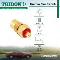 1 Pcs Tridon Fan Switch for Ford Festiva WA 1.3L B3 V4 02/1993-03/1994