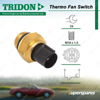 Tridon Thermo Fan Switch for Jaguar XJ 4.2L 6cyl XK 8L Petrol 1969-1987