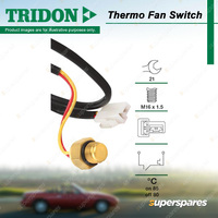 Tridon Thermo Fan Switch for Lexus IS GXE10 2.0L 6cyl 114kW 1G-FE 1999-2005