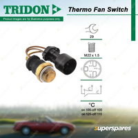 Tridon Thermo Fan Switch for Nissan Patrol MK GQ MQ Y60 Y61 GU 2.8L 4.2L 4.5L