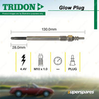 Tridon Glow Plug for Audi A3 8P A4 B8 A5 8T A8 D4 Q5 8R Q7 4L 2008-2014