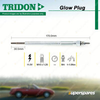 Tridon Glow Plug for Mitsubishi Challenger PB Pajero NT NW NX Triton ML MN