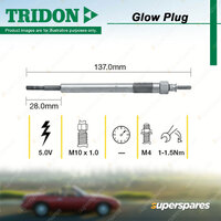 Tridon Glow Plug for Hyundai iX35 LM Santa Fe CM 2.0L 2.2L D4HA D4HB 2006-2015