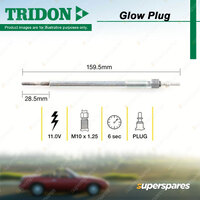 Tridon Glow Plug for Mitsubishi ASX XA XB Triton MQ MR GLX 1.8L 2.4L