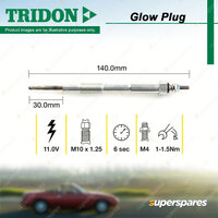 Tridon Glow Plug for Mazda Mazda3 BL 2.2L R2T V DOHC 11/2009-01/2014