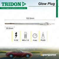 Tridon Glow Plug for Holden Astra AH CDTi Diesel 1.9L Z19DTH 2006-2010