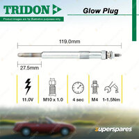Tridon Glow Plug for Ford Focus LT LV Mondeo MA MB MB MC 2.0L 2007-2011