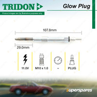 Tridon Glow Plug for Holden Astra AH 1.9L Z19DT 2006-2010 From Chassis 75030987