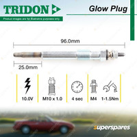 Tridon Glow Plug for Ford Focus LS LV TDCi 1.8L 18TD V4 2006-2011