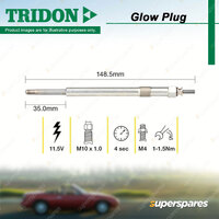 Tridon Glow Plug for Ford Transit VH VJ VM 2.2L 2.4L V4 2001-2014