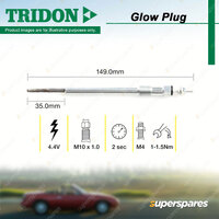 Tridon Glow Plug for Ford Everest Ranger PX Transit VM VN VO 2.2L 3.2L