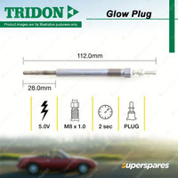 Tridon Glow Plug for Citroen C3 C4 B7 C5 X7 DS5 1.6L 2.0L Diesel 02/2010-On